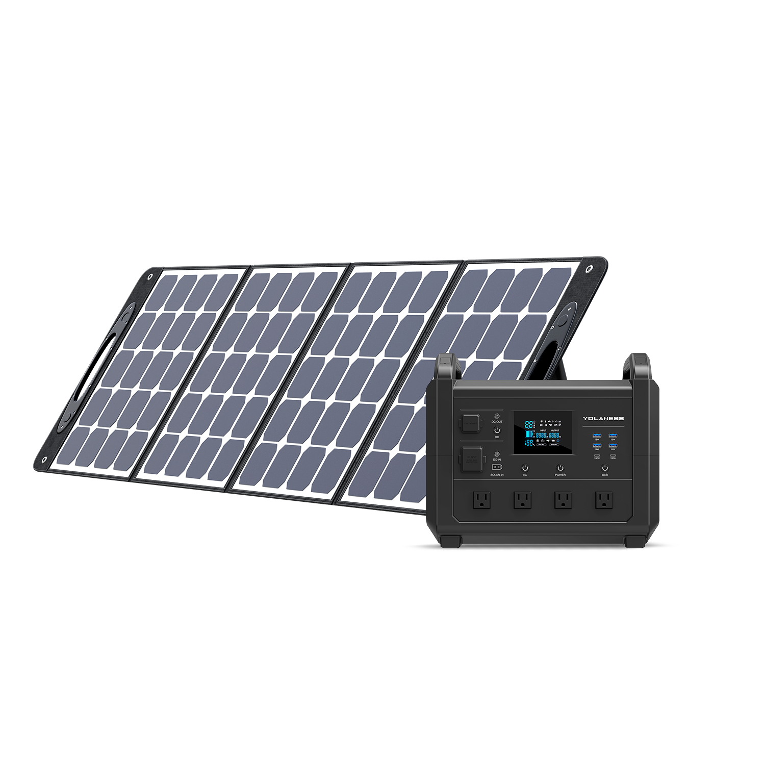 YOLANESS SAPY1600 Solar Generator (Solar Generator 1600 with 1× 280W Solar Panel)
